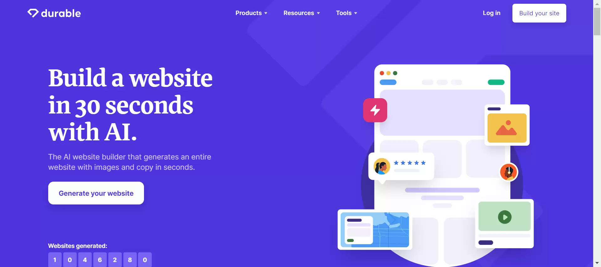 Durable - Best AI Tool Core Feature and Review on Toolaiz