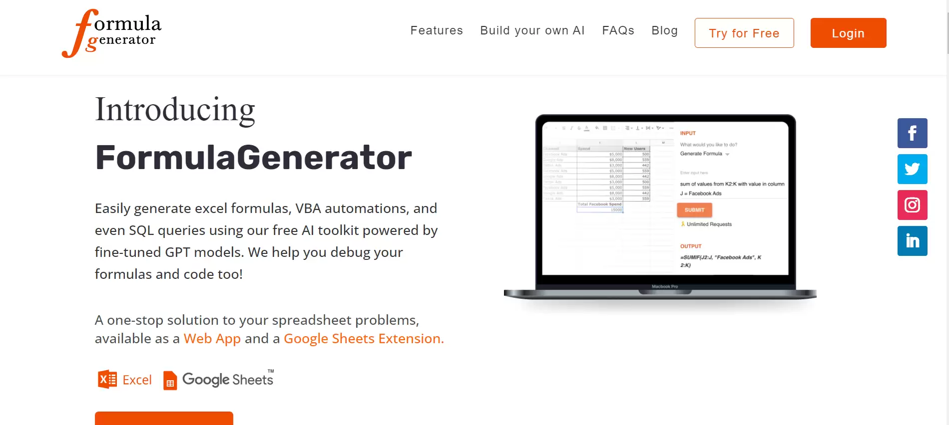 Formula Generator - Best AI Tool Core Feature and Review on
