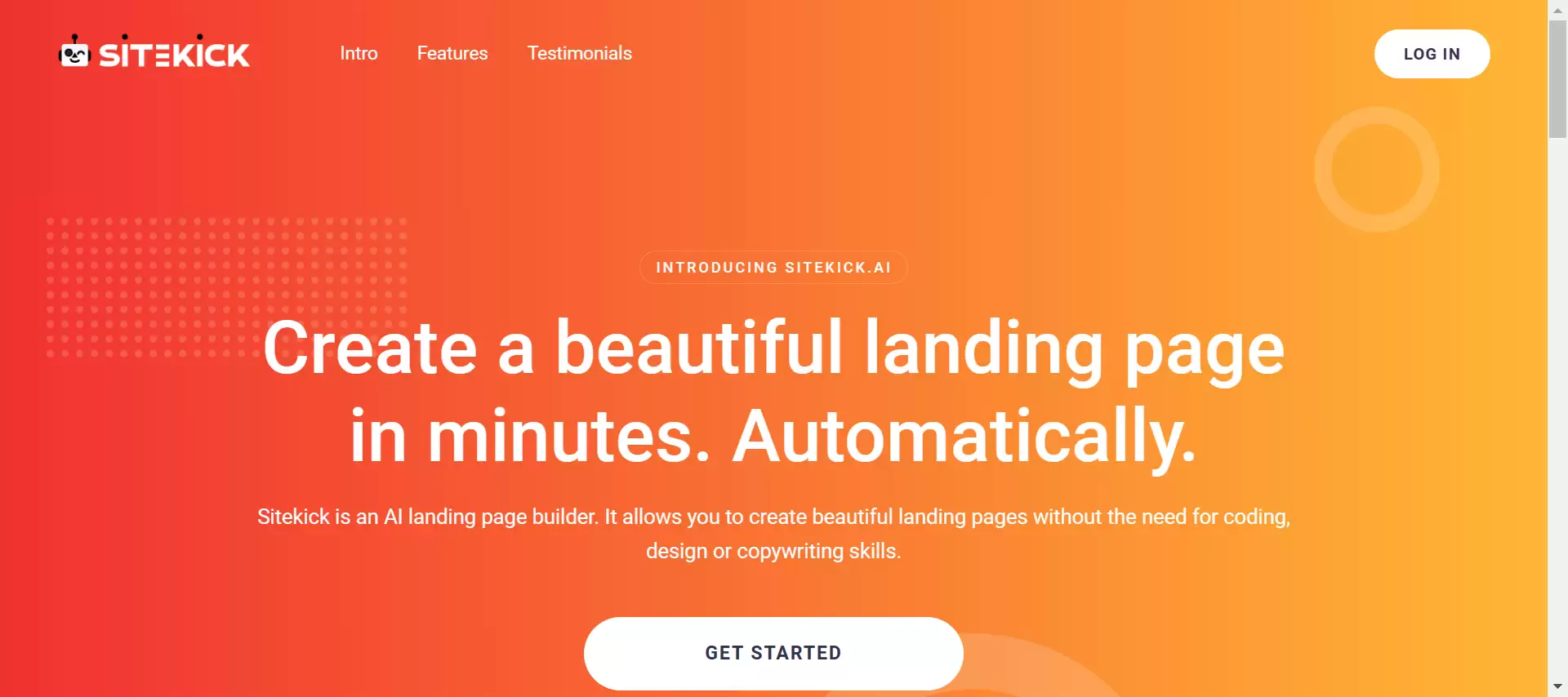 Sitekick - Best AI Tool Core Feature and Review on Toolaiz