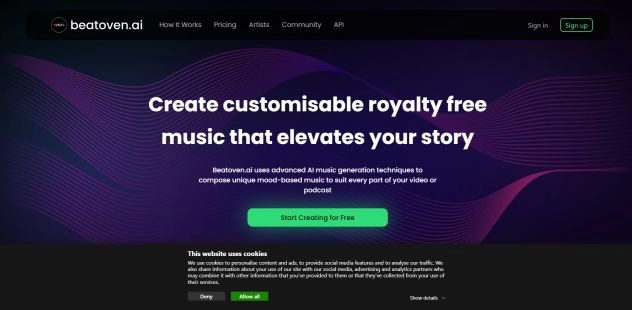 Beatoven.ai - Best AI Tool Core Feature and Review on Toolai