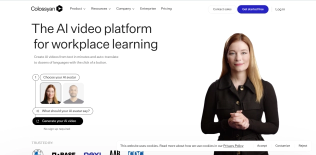 Colossyan - Best AI Tool Core Feature and Review on Toolaiz