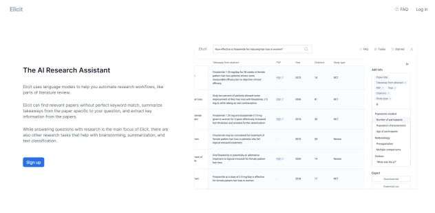 Elicit - Best AI Tool Core Feature and Review on Toolaiz