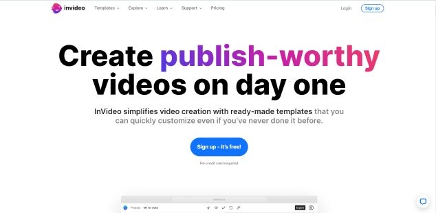 InVideo - Best AI Tool Core Feature and Review on Toolaiz