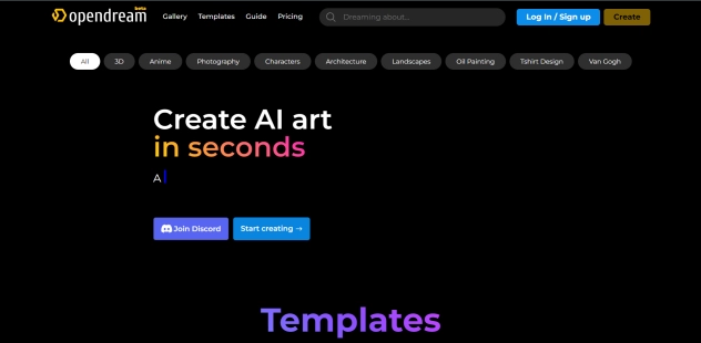 OpenDream - Best AI Tool Core Feature and Review on Toolaiz