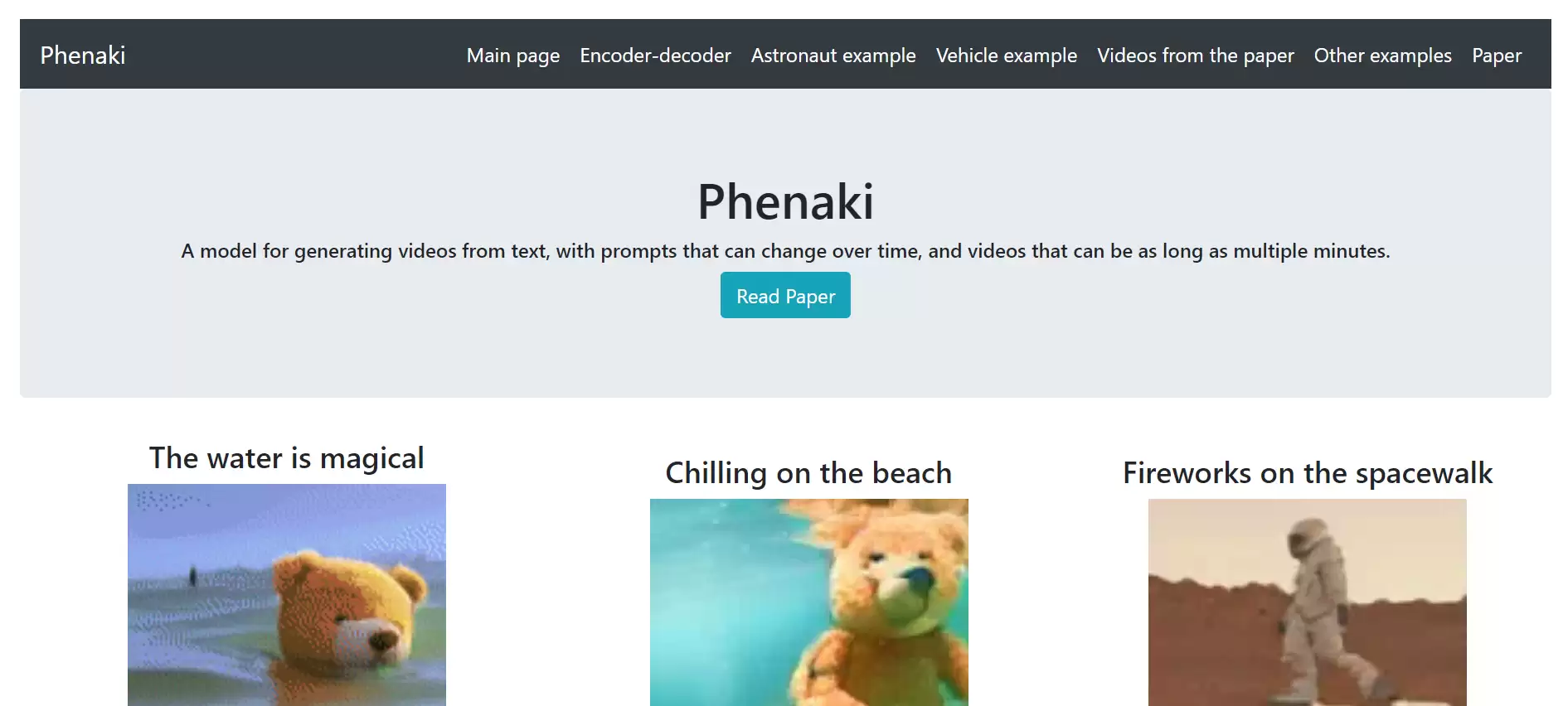 Phenaki - Best AI Tool Core Feature and Review on Toolaiz