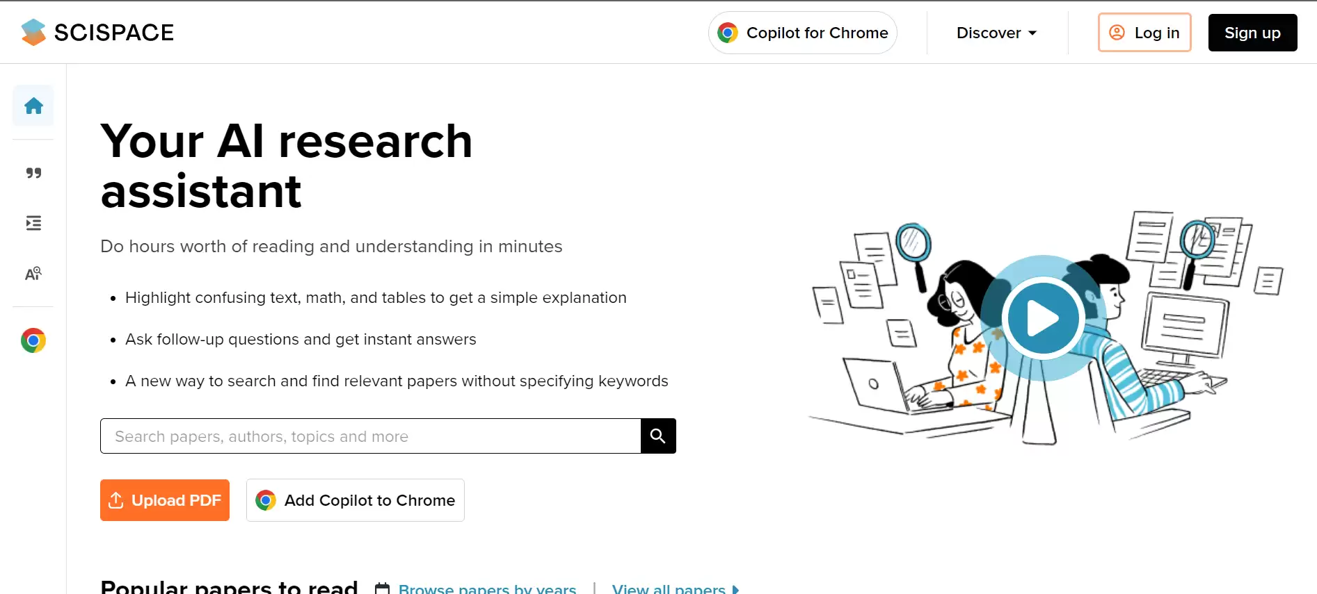 Scispace - Best AI Tool Core Feature and Review on Toolaiz