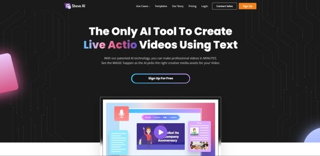 Steve.AI - Best AI Tool Core Feature and Review on Toolaiz